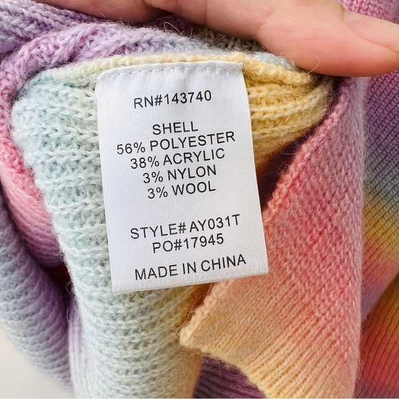 Hyacinth house candy crew neck sweater, pink/blue/orange, Size S E25 - Picture 9 of 10